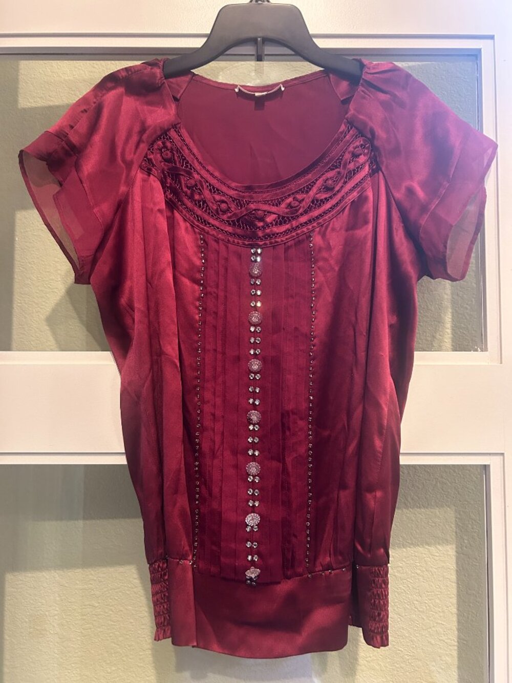 Matty M 100% Silk Blouse size XS